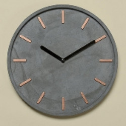 Horloge murale en beton gris Gela