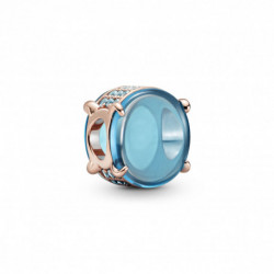 Charm Cabochon Ovale PlaquÈ Rose et Bleu PANDORA MOMENTS