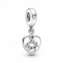 Charm Pendant Coeur Amies pour la vie PANDORA MOMENTS