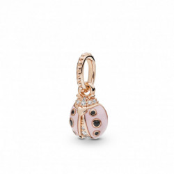 Charm Pendant Coccinelle Rose Porte-Bonheur PANDORA MOMENTS