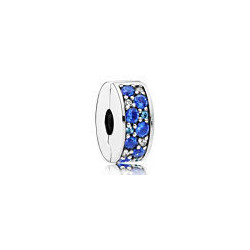 Charm Clip Elegance Brillante Bleu PANDORA MOMENTS