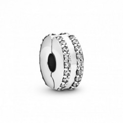 Charm Clip Pave Double Rang PANDORA MOMENTS