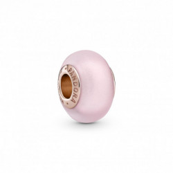 Charm Verre de Murano Rose Mat PANDORA MOMENTS