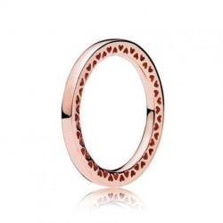 Bague Anneau Classique CØur Couleur Rose Taille 54