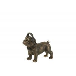 Statuette Bulldog avec casque