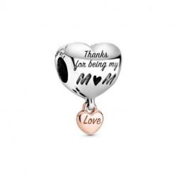 Charm Coeur de Maman Rose PANDORA MOMENTS