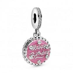 Charm Pendant Gateau d'Anniversaire Rose PANDORA MOMENTS