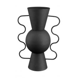Vase en métal noir Brocca 2 anses