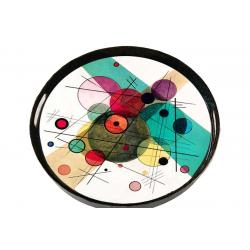 Plateau rond Cercles Kandinsky