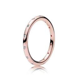 Bague Femme Gouttelettes Rose PANDORA