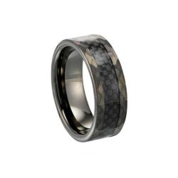 Bague Homme Tungstene et Carbone JOURDAN