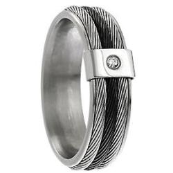 Bague Homme Acier Cable JOURDAN