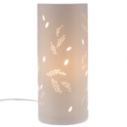 Lampe d'ambiance en porcelaine Feuillage