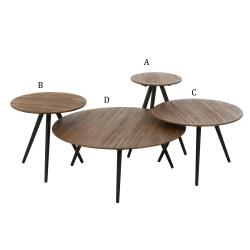 Tables basse ronde en Teck