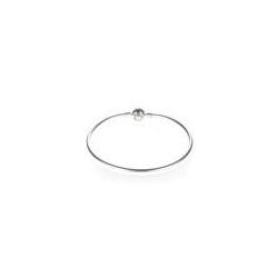 Bracelet JONC Lisse Fermoir Rond Couleur ARGENT PANDORA MOMENTS Taille 21